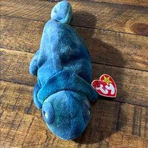 Ty Blue Chameleon Plush Toy